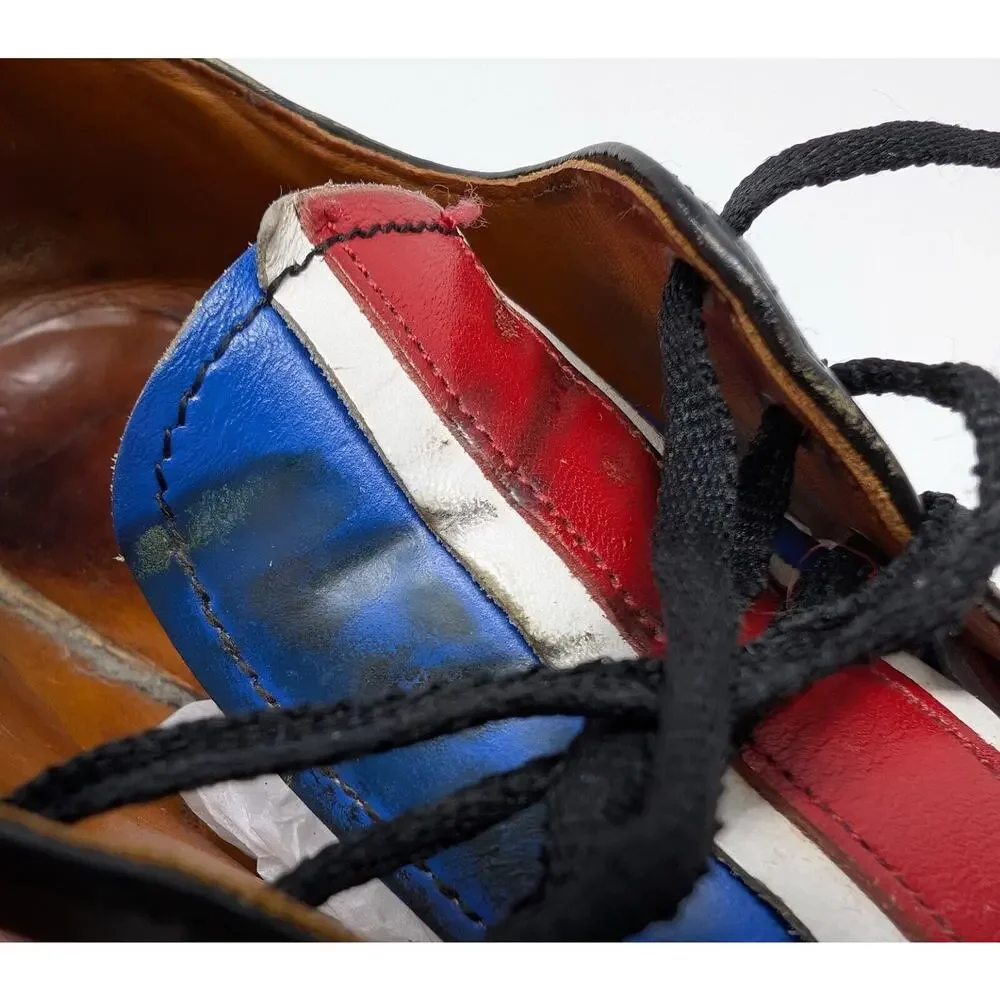 Vintage Dr. Martens Oxford Shoes Union Jack British Flag England Men's Size 7.5